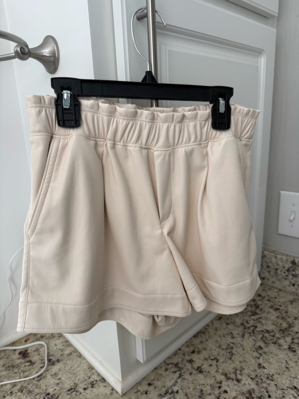 Melissa Nepton faux leather shorts